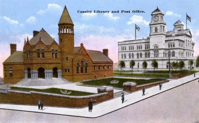 Framed Print : Cossitt Library and Post Office, Memphis, Tennessee, USA Framed Print : Cossitt Library and Post Office, Memphis, Tennessee, USA