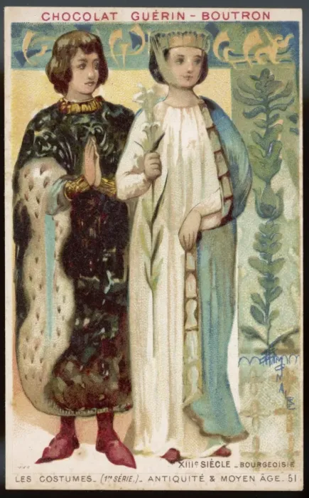 Framed Print : Costume / 13th C Bourgeois Framed Print : Costume / 13th C Bourgeois