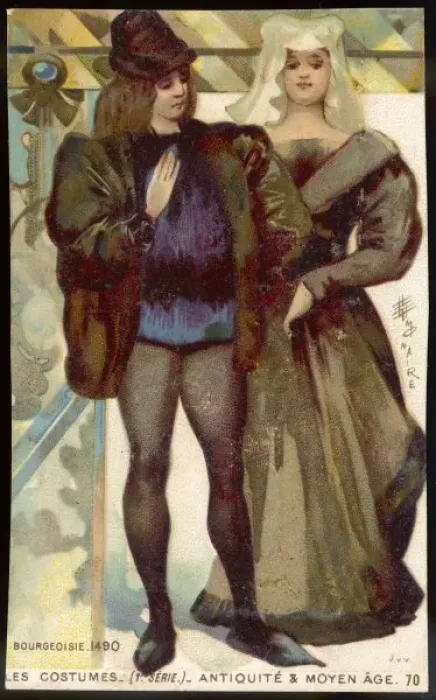 Framed Print : Costume / 1490 Bourgeoisie Framed Print : Costume / 1490 Bourgeoisie