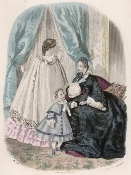 Framed Print : COSTUME 1860-61 / TOUDOUZE Framed Print : COSTUME 1860-61 / TOUDOUZE