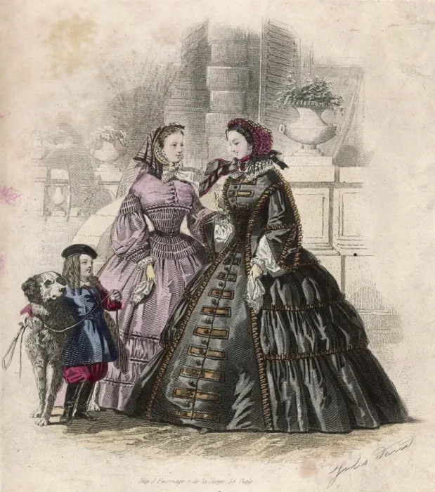 Framed Print : Costume 1860 / Jules David Framed Print : Costume 1860 / Jules David