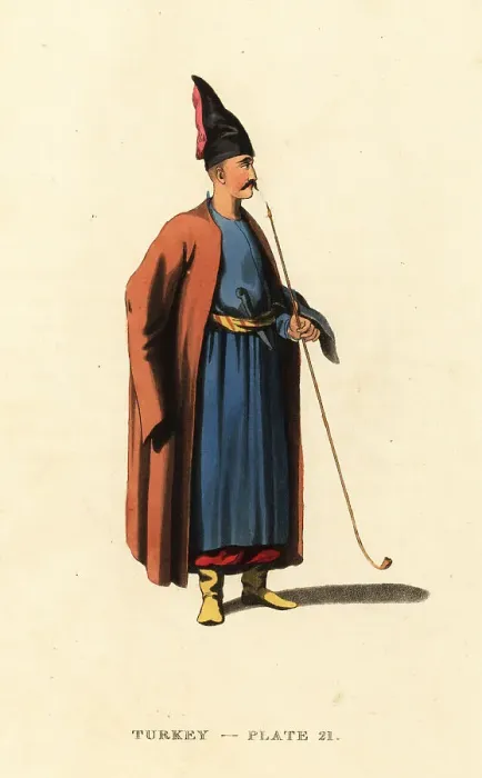 Framed Print : Costume of an Albanian, Ottoman Empire
