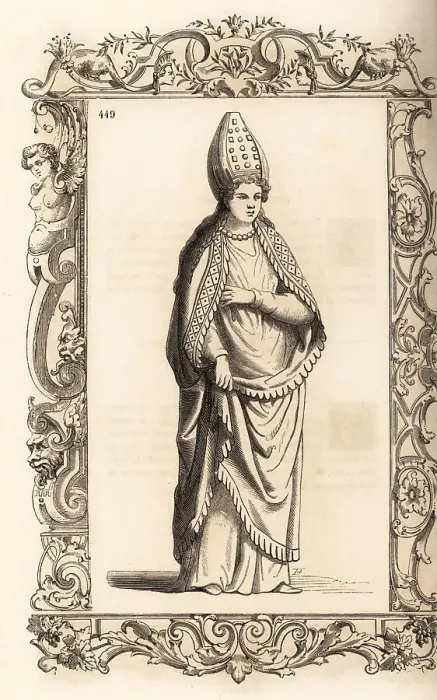 Framed Print : Costume of an ancient noblewoman of Caramania, Ottoman Empire Framed Print : Costume of an ancient noblewoman of Caramania, Ottoman Empire