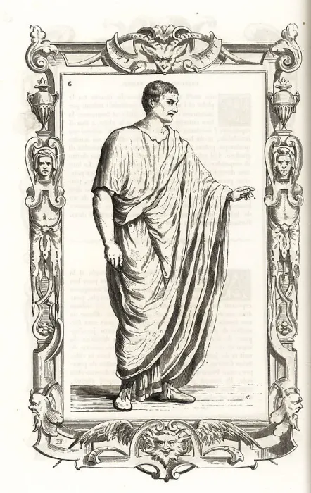 Framed Print : Costume of an ancient Roman patrician Framed Print : Costume of an ancient Roman patrician