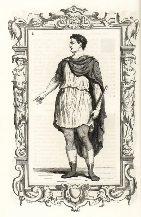 Framed Print : Costume of an ancient Roman tribune of the people Framed Print : Costume of an ancient Roman tribune of the people