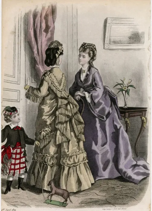 Framed Print : Costume April 1870 Framed Print : Costume April 1870
