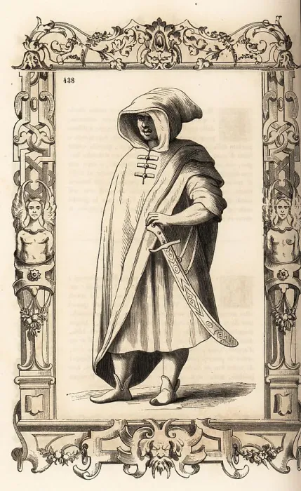 Framed Print : Costume of a black Moor of Africa, 16th century Framed Print : Costume of a black Moor of Africa, 16th century