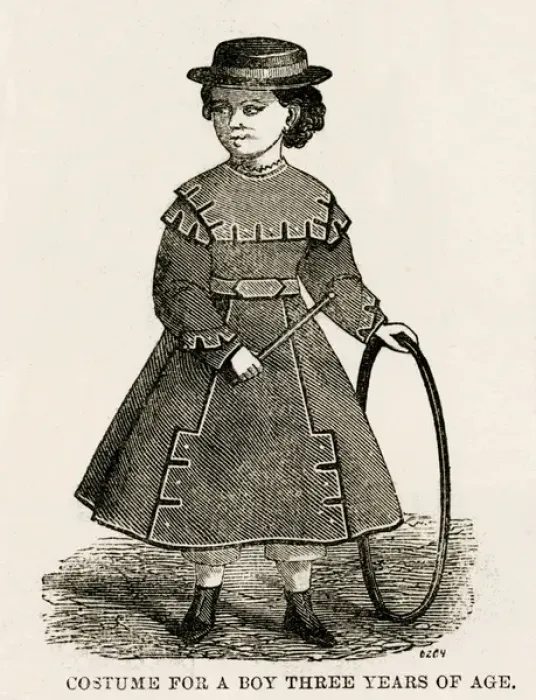Framed Print : Costume for a boy 1867 Framed Print : Costume for a boy 1867