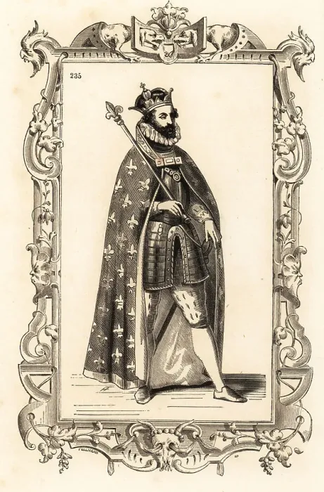 Framed Print : Costume of the Most Christian King of France, 16th century Framed Print : Costume of the Most Christian King of France, 16th century