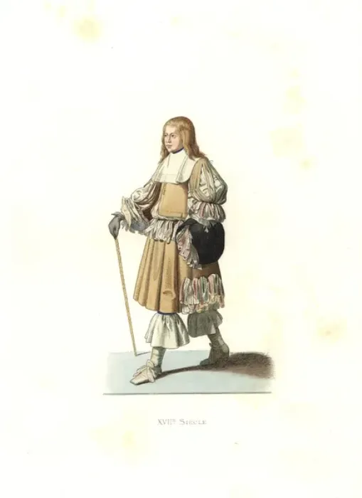 Framed Print : Costume of Courtier-Marron, agent provocateur Framed Print : Costume of Courtier-Marron, agent provocateur