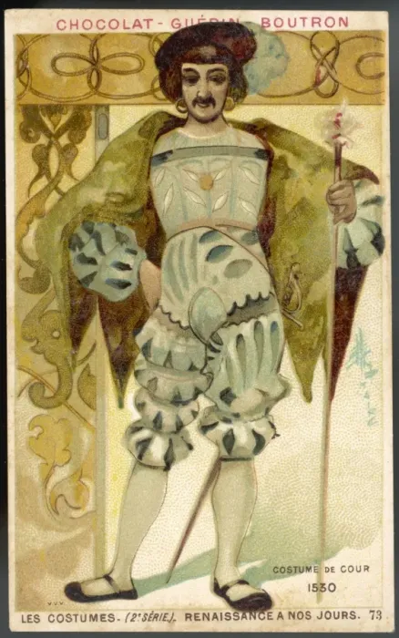 Framed Print : Costume / Courtly 1530 Framed Print : Costume / Courtly 1530