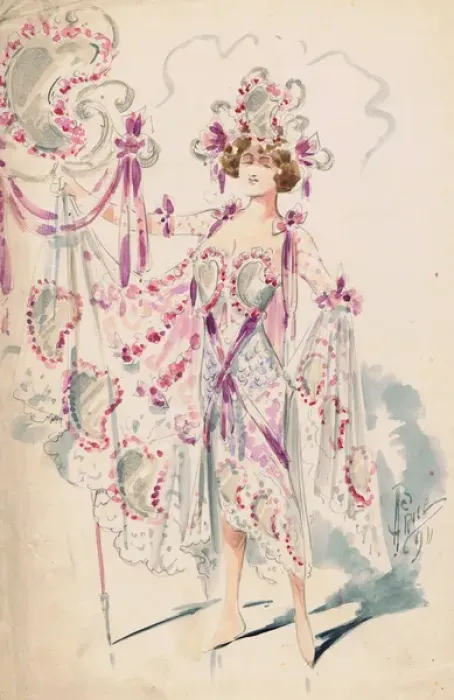 Framed Print : Costume design by Arthur Price Framed Print : Costume design by Arthur Price