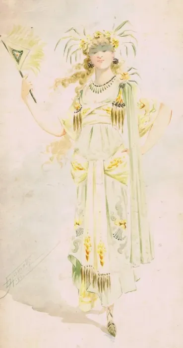 Framed Print : Costume design by Attilio Comelli Framed Print : Costume design by Attilio Comelli