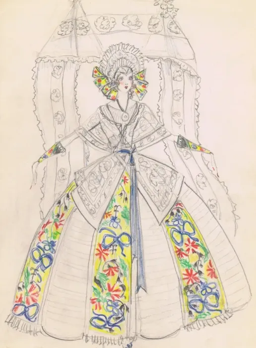 Framed Print : Costume design by Charles Le Maire Framed Print : Costume design by Charles Le Maire