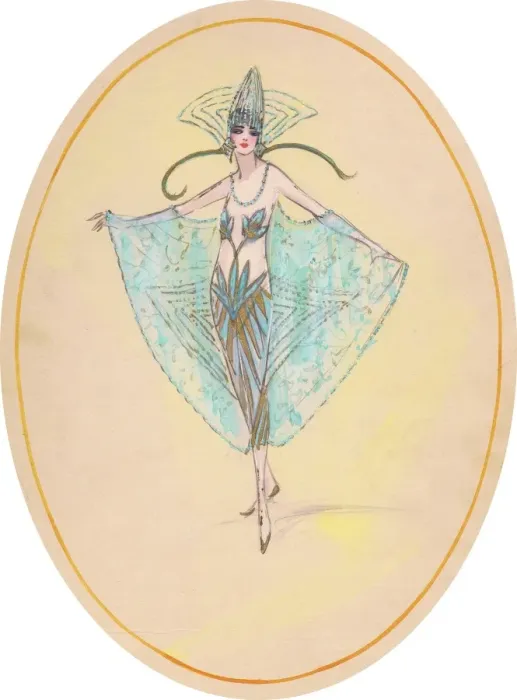 Framed Print : Costume design by Cora MacGeachy Framed Print : Costume design by Cora MacGeachy