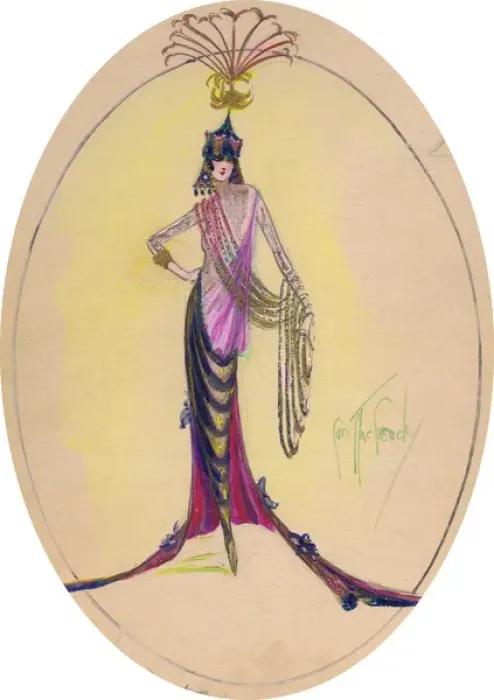 Framed Print : Costume design by Cora MacGeachy Framed Print : Costume design by Cora MacGeachy