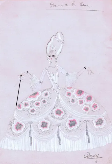 Framed Print : Costume design by Dany Barry Framed Print : Costume design by Dany Barry