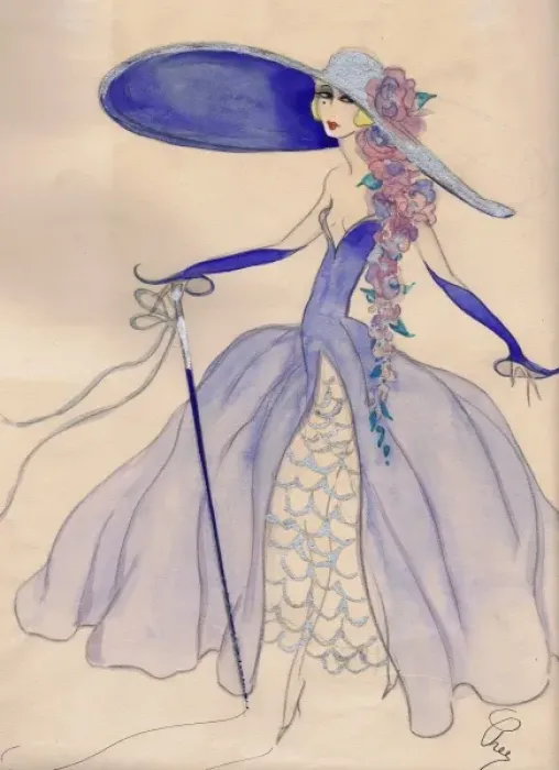 Framed Print : Costume design by Dolly Tree Framed Print : Costume design by Dolly Tree