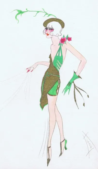 Framed Print : Costume design by Dolly Tree Framed Print : Costume design by Dolly Tree