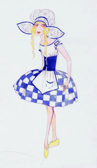 Framed Print : Costume design by Dolly Tree Framed Print : Costume design by Dolly Tree