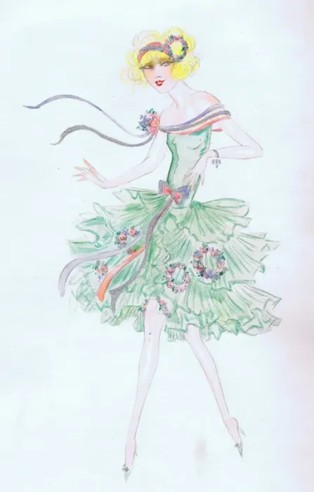 Framed Print : Costume design by Dolly Tree Framed Print : Costume design by Dolly Tree