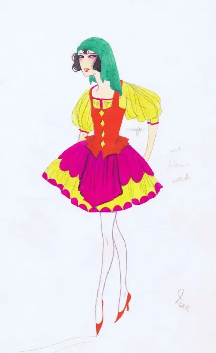 Framed Print : Costume design by Dolly Tree for Italie, 1920s Framed Print : Costume design by Dolly Tree for Italie, 1920s