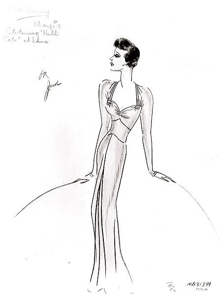 Costume design by Dolly Tree for Ruth Hussey