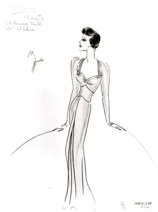 Framed Print : Costume design by Dolly Tree for Ruth Hussey Framed Print : Costume design by Dolly Tree for Ruth Hussey