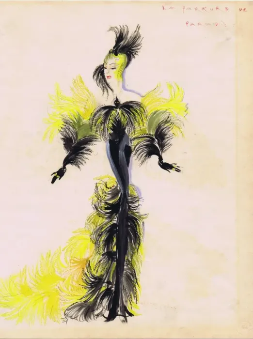 Framed Print : Costume design by Freddy Wittop Framed Print : Costume design by Freddy Wittop