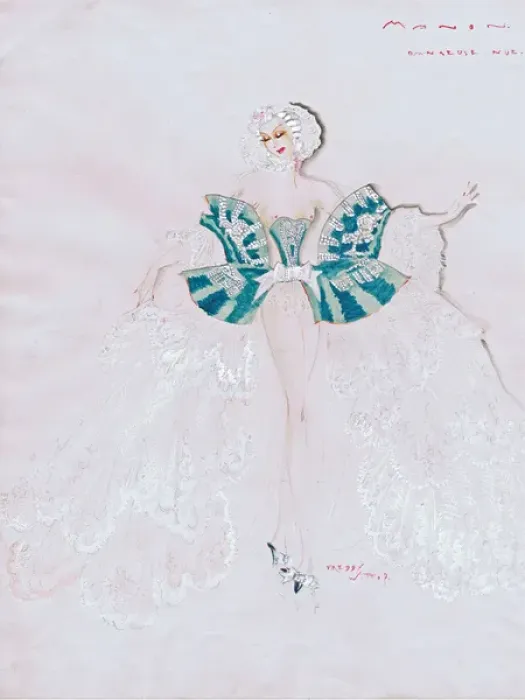 Framed Print : Costume design by Freddy Wittop Framed Print : Costume design by Freddy Wittop
