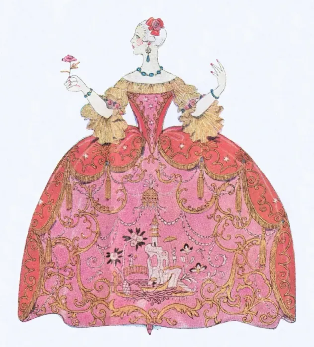 Framed Print : Costume design by Georges Barbier for the Valentino film Mon Framed Print : Costume design by Georges Barbier for the Valentino film Mon