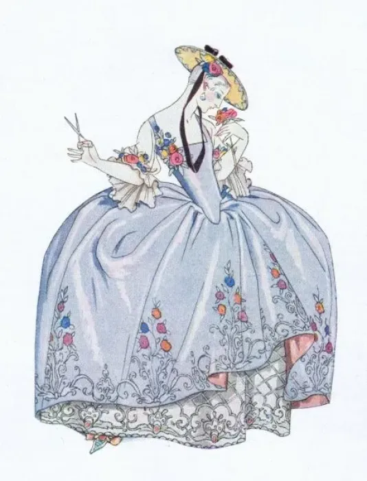 Framed Print : Costume design by Georges Barbier for the Valentino film Mon Framed Print : Costume design by Georges Barbier for the Valentino film Mon