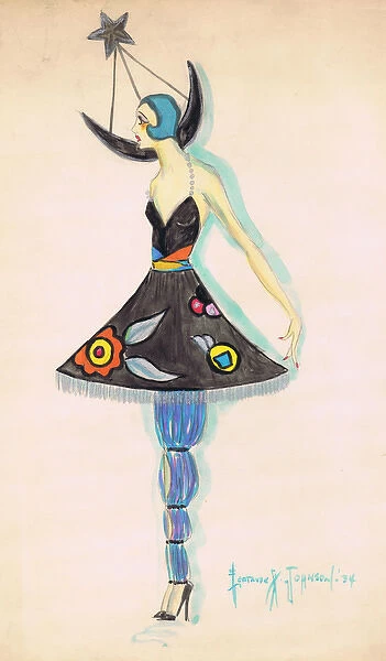 Costume design by Gertrude A. Johnson, New York, 1920s