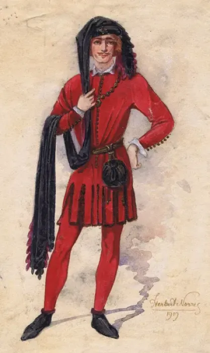Framed Print : Costume design by Herbert Norris Framed Print : Costume design by Herbert Norris