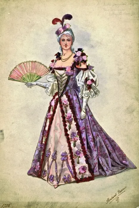 Framed Print : Costume design by Herbert Norris Framed Print : Costume design by Herbert Norris