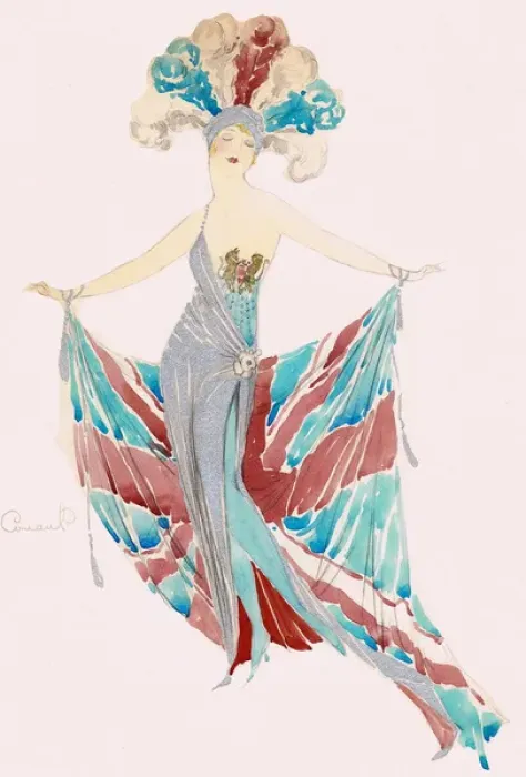 Framed Print : Costume design by Homer Conant Framed Print : Costume design by Homer Conant