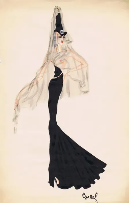 Framed Print : Costume design by Ladislaus Czettel Framed Print : Costume design by Ladislaus Czettel