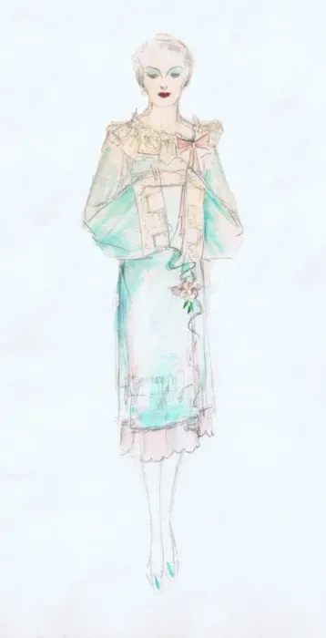 Framed Print : Costume design for New York stage, 1920s Framed Print : Costume design for New York stage, 1920s