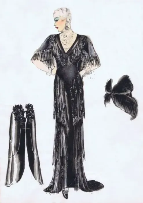 Framed Print : Costume design for New York stage, 1920s Framed Print : Costume design for New York stage, 1920s