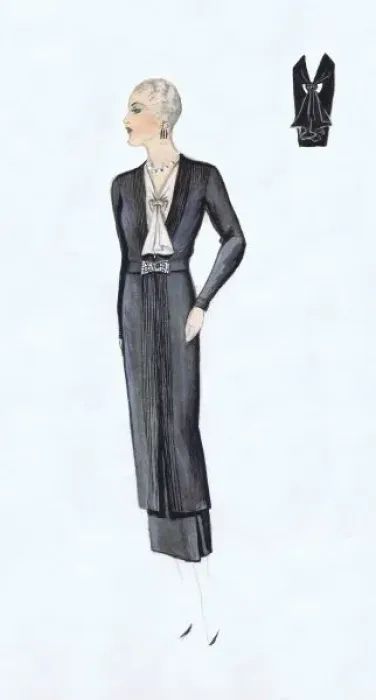 Framed Print : Costume design for New York stage, 1920s Framed Print : Costume design for New York stage, 1920s