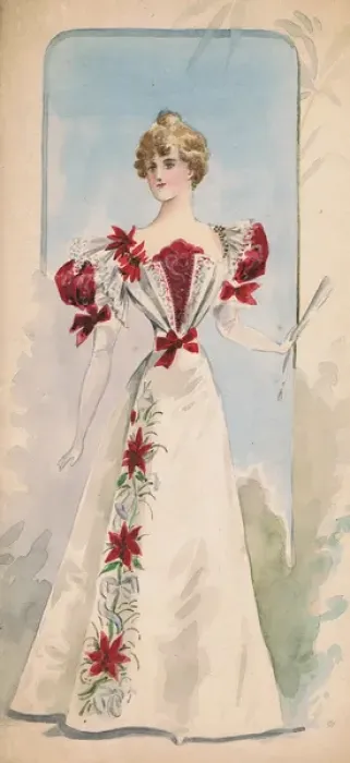 Framed Print : Costume design by unknown artist Framed Print : Costume design by unknown artist
