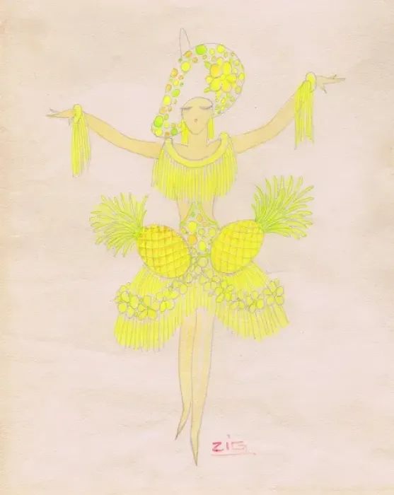 Framed Print : Costume design by Zig Framed Print : Costume design by Zig