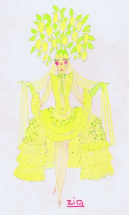 Framed Print : Costume design by Zig Framed Print : Costume design by Zig