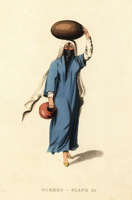 Framed Print : Costume of an Egyptian arab woman Framed Print : Costume of an Egyptian arab woman