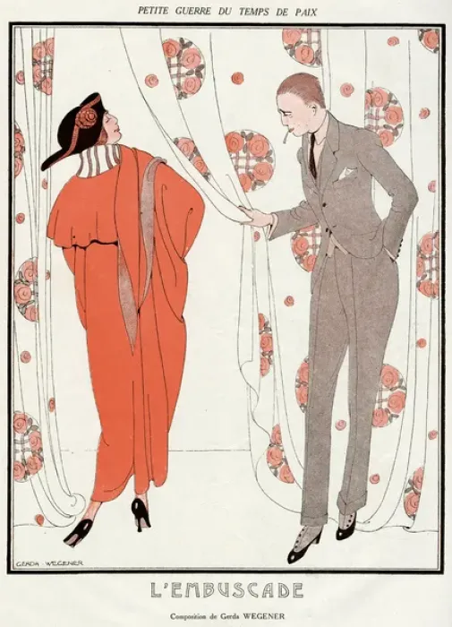 Framed Print : Costume  /  Fantasio 1915