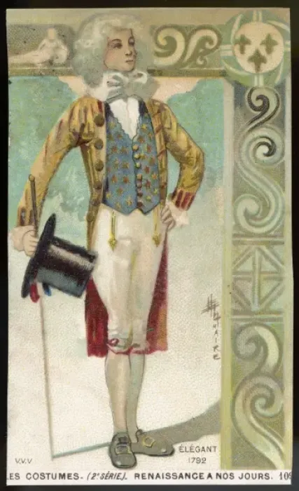 Framed Print : Costume / French / Elegant Framed Print : Costume / French / Elegant