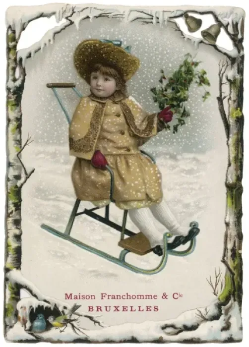 Framed Print : Costume / Girl / Franchomme Framed Print : Costume / Girl / Franchomme
