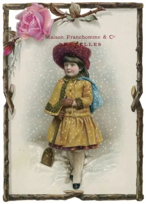 Framed Print : Costume  /  Girl  /  Franchomme