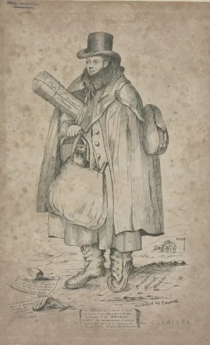 Framed Print : Costume of the Glaciers (sketch of William Buckland) Framed Print : Costume of the Glaciers (sketch of William Buckland)
