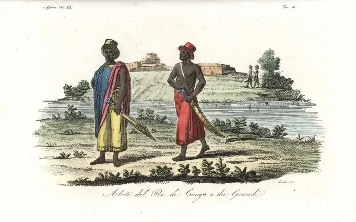 Framed Print : Costume of the King of the Kongo Framed Print : Costume of the King of the Kongo